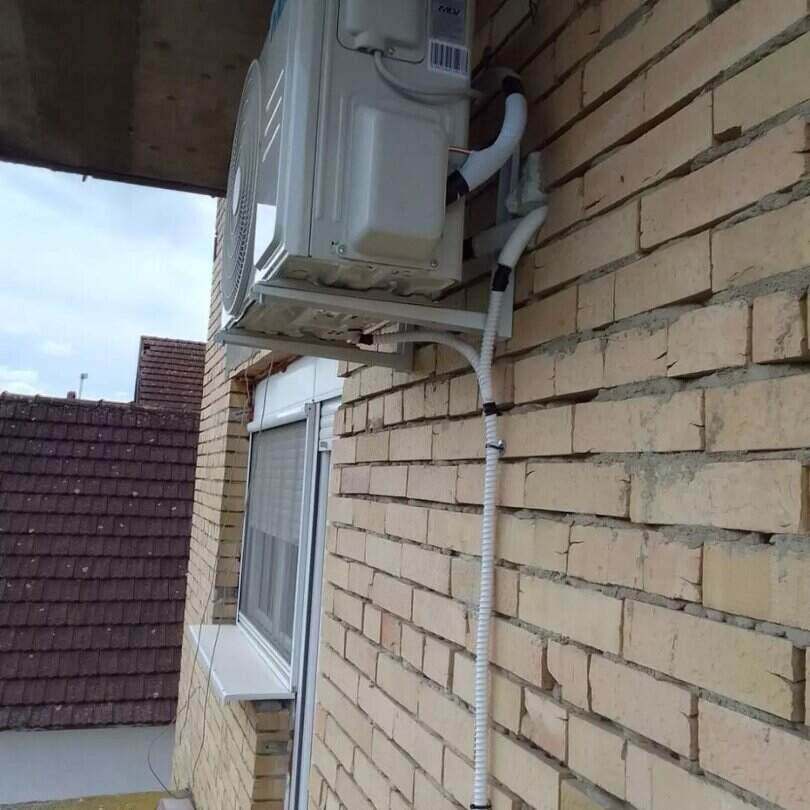 Montiran klima uređaj na spoljašnjem zidu